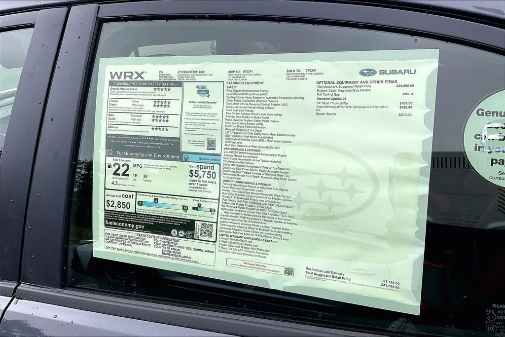 New 2026 MAGNETITE GRAY METALLIC Subaru Limited image 14