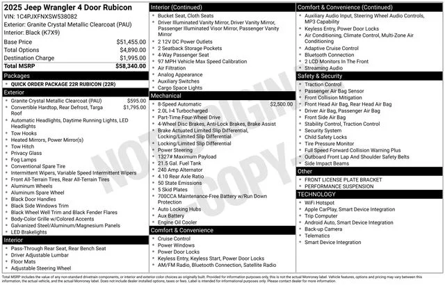 Used 2025 Gray Jeep Rubicon image 37