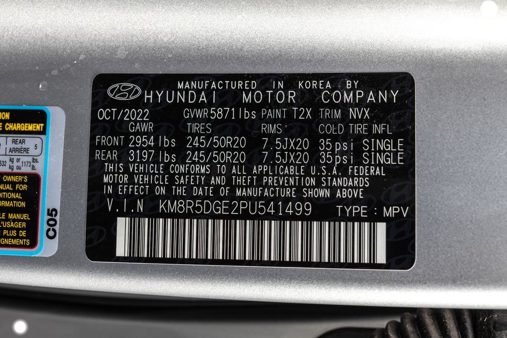 Used 2023 Silver Hyundai Limited image 40