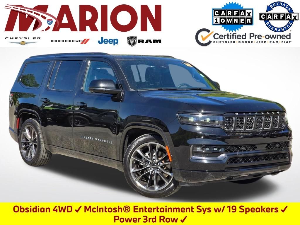 Certified Used 2024 Diamond Black Crystal Pearlcoat Jeep Series II image 1