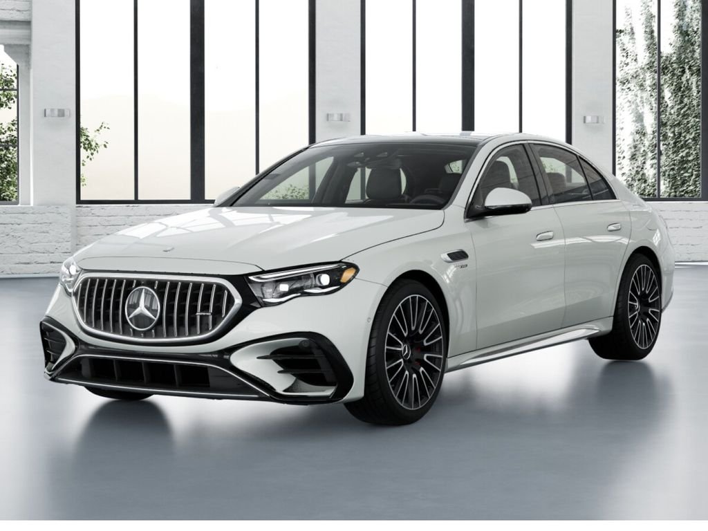 New 2027 MANUFAKTUR Moonlight White Metallic Mercedes-Benz AMG® E 53 Hybrid Sedan image 1