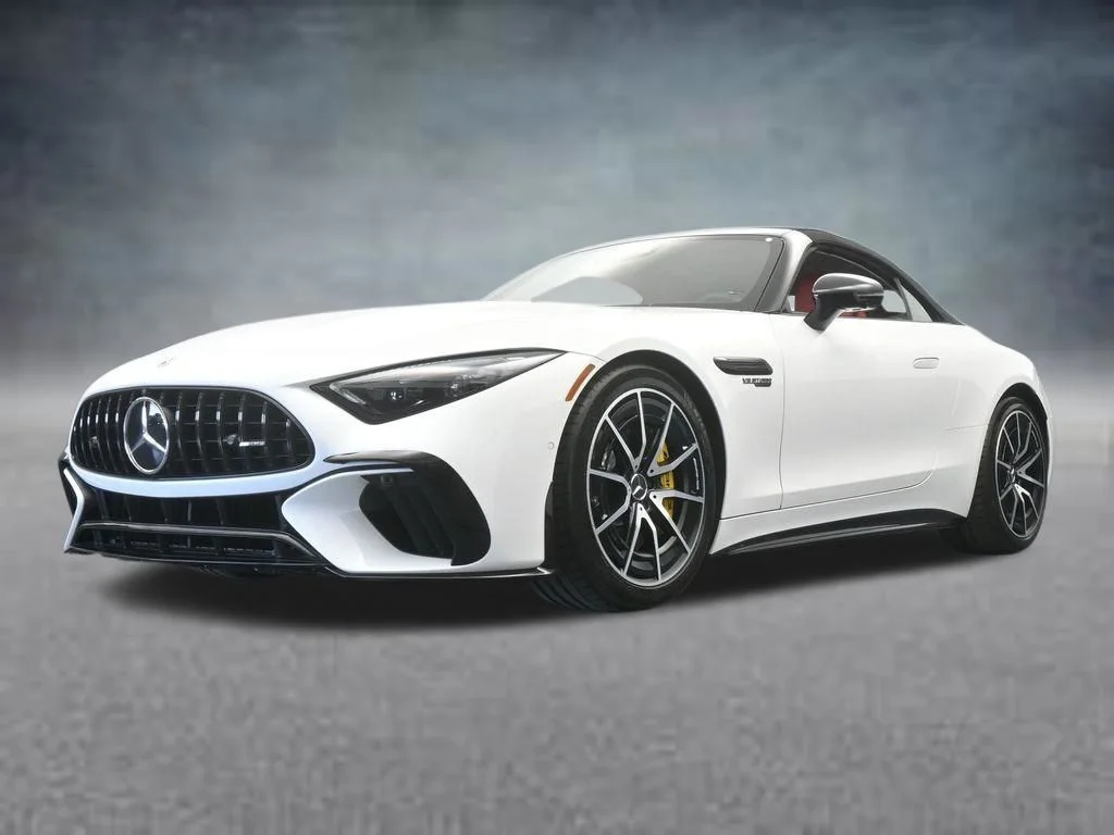 Used 2022 White Mercedes-Benz SL 63 AMG® image 65