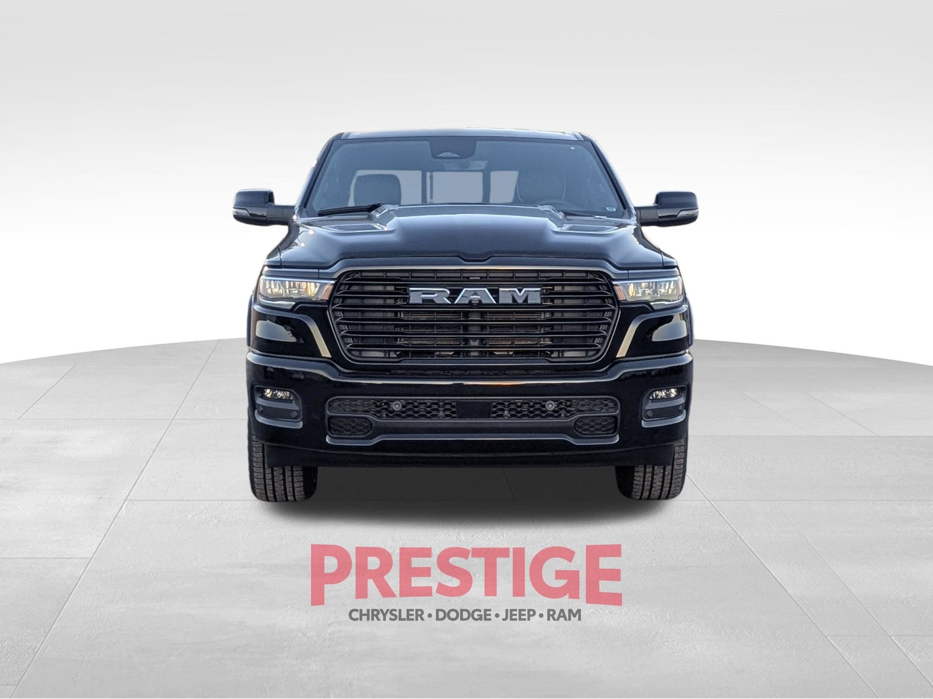 New 2026 Diamond Black Crystal Pearl-Coat Exterior Paint RAM Laramie image 2