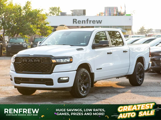 2026 RAM 1500 Big Horn Night* Crew Cab 4x4, Level 2 Equipment Group, 3.92 Rear Axle