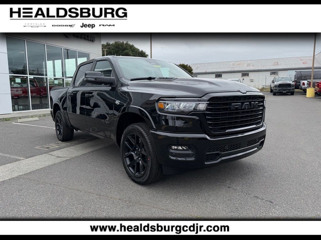 New 2026 Diamond Black Crystal Pearl-Coat Exterior Paint RAM Laramie image 7