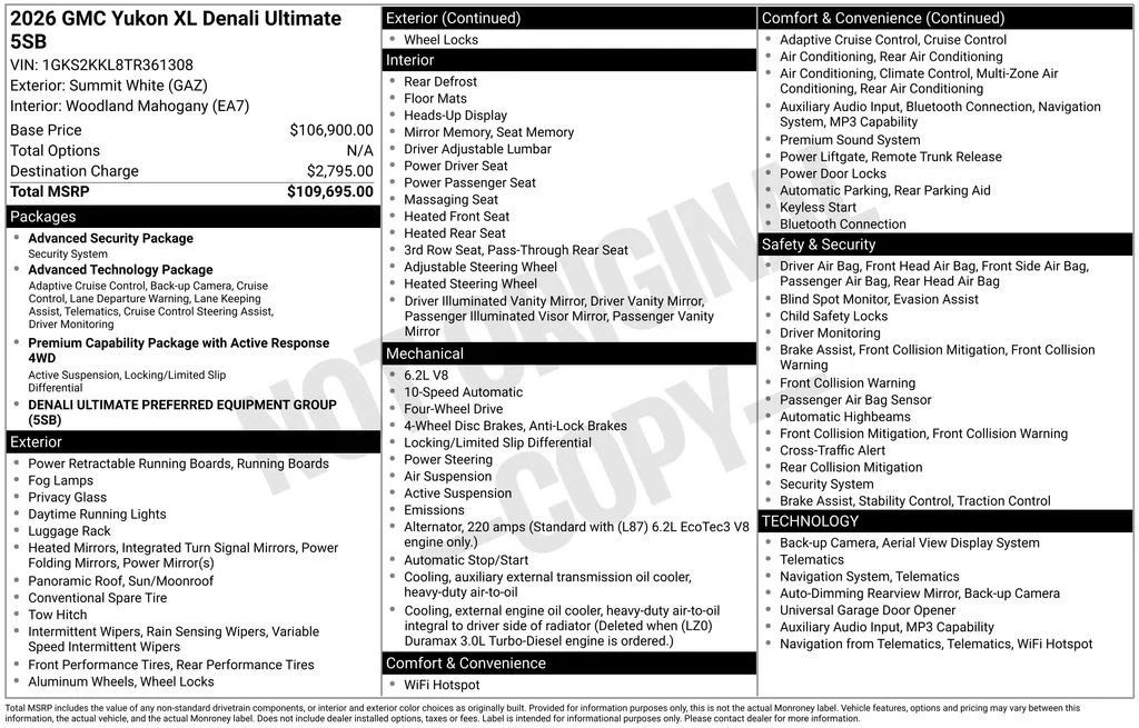 2026 GMC Yukon XL Denali Ultimate - Photo 51