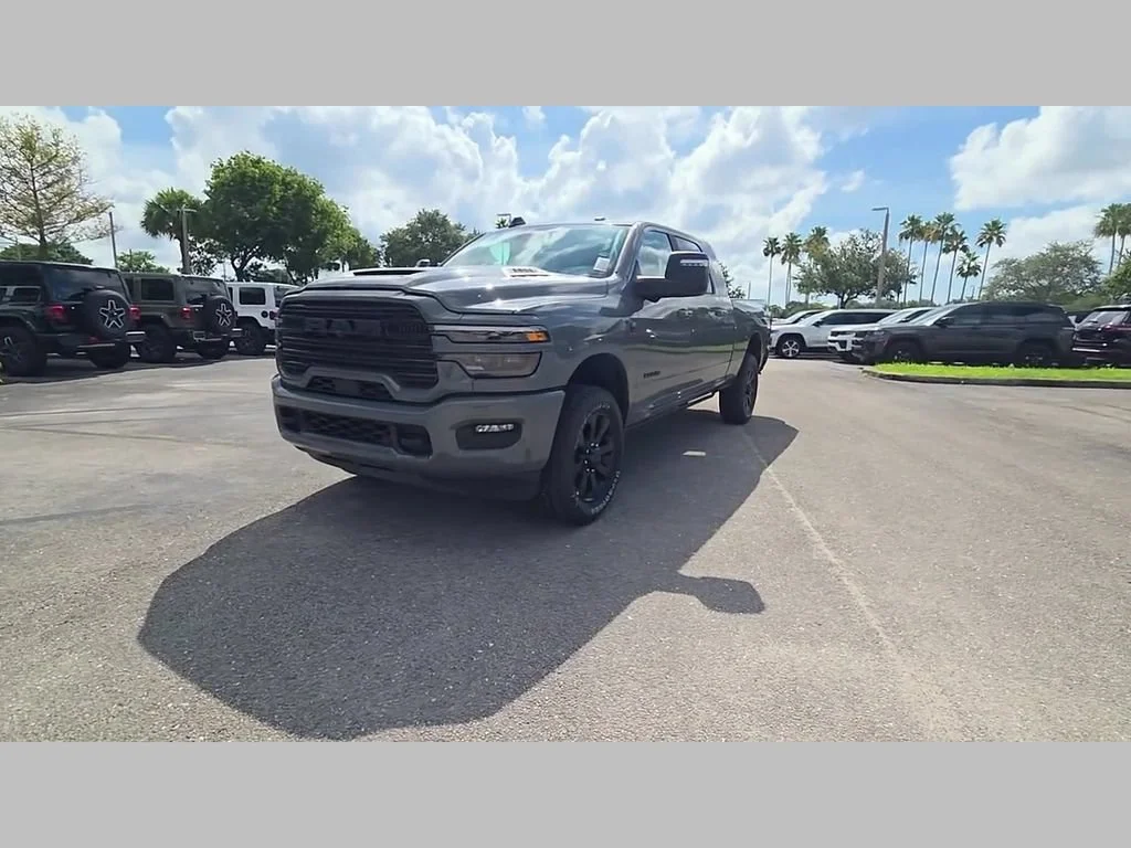 New 2026 Ceramic Gray Clear-Coat Exterior Paint RAM Laramie image 38