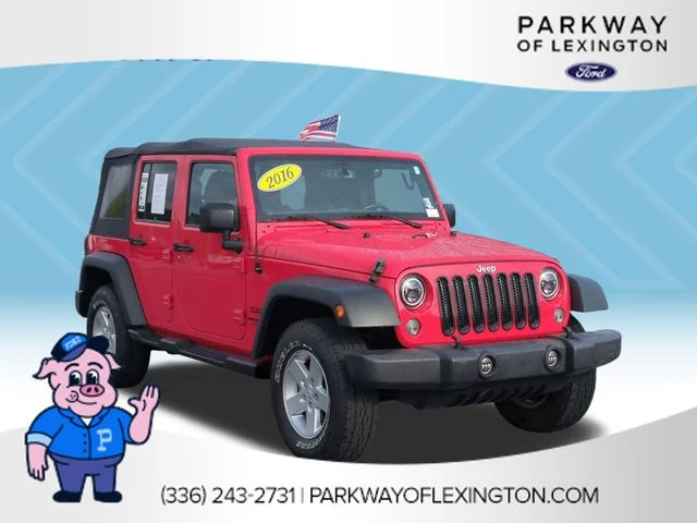 Used 2016 Red Jeep Unlimited Sport image 7