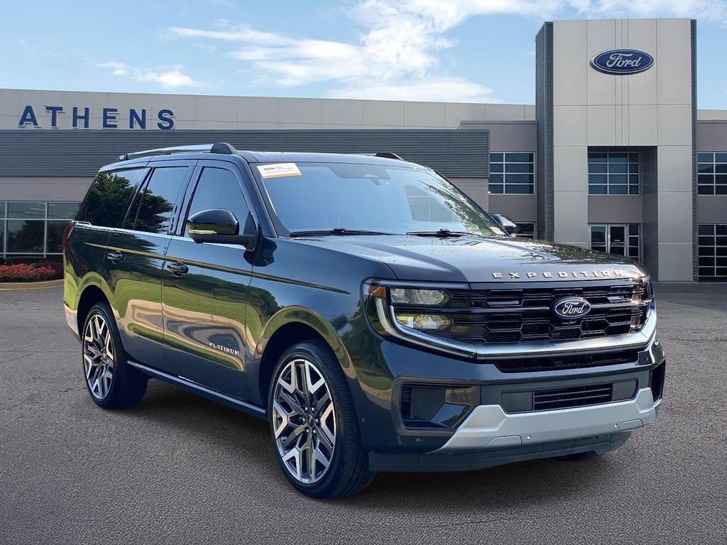 Certified Used 2025 Dark Matter Gray Metallic Ford Platinum image 1