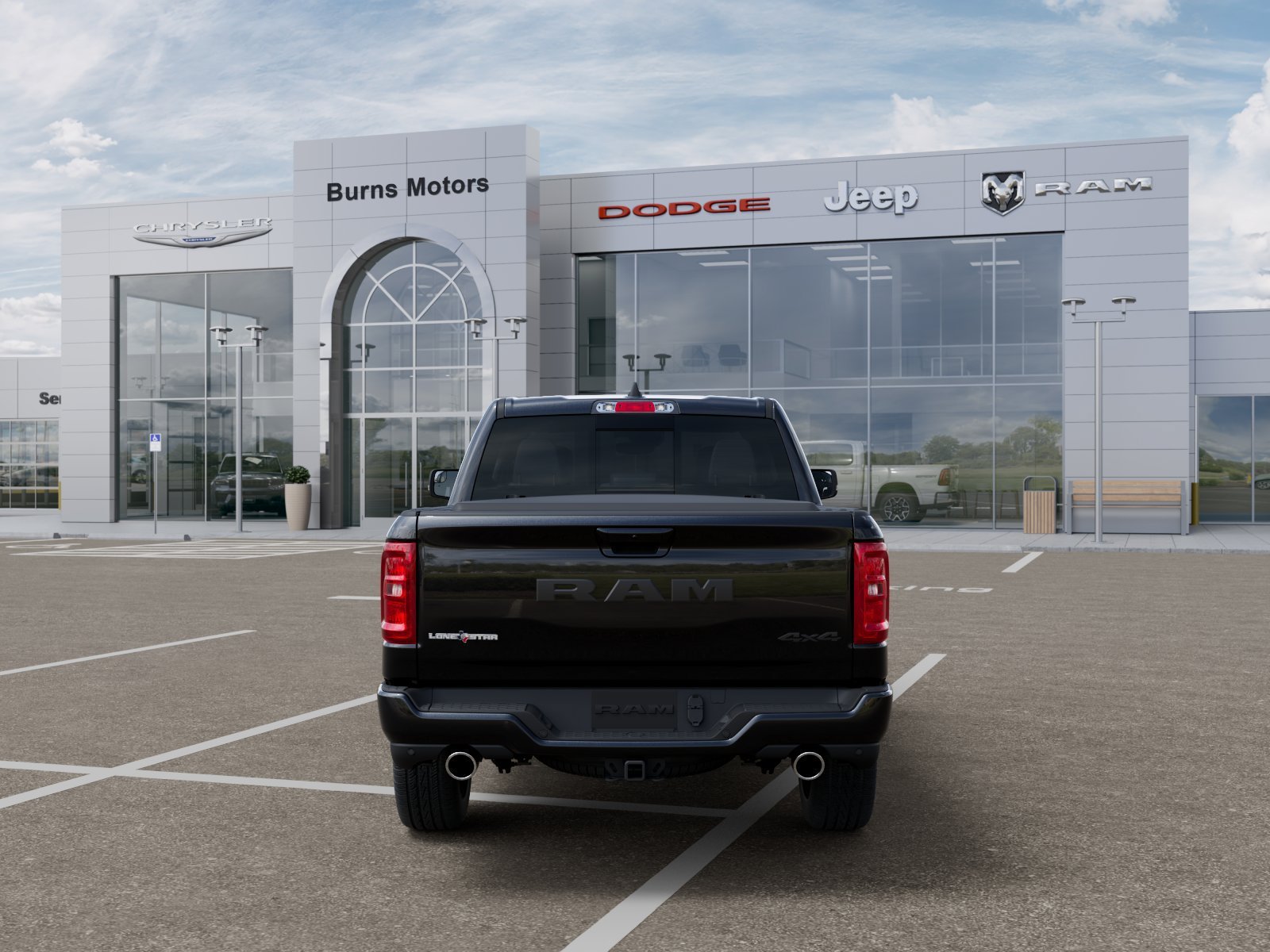 New 2026 Diamond Black Crystal Pearlcoat RAM Lone Star Sport image 7