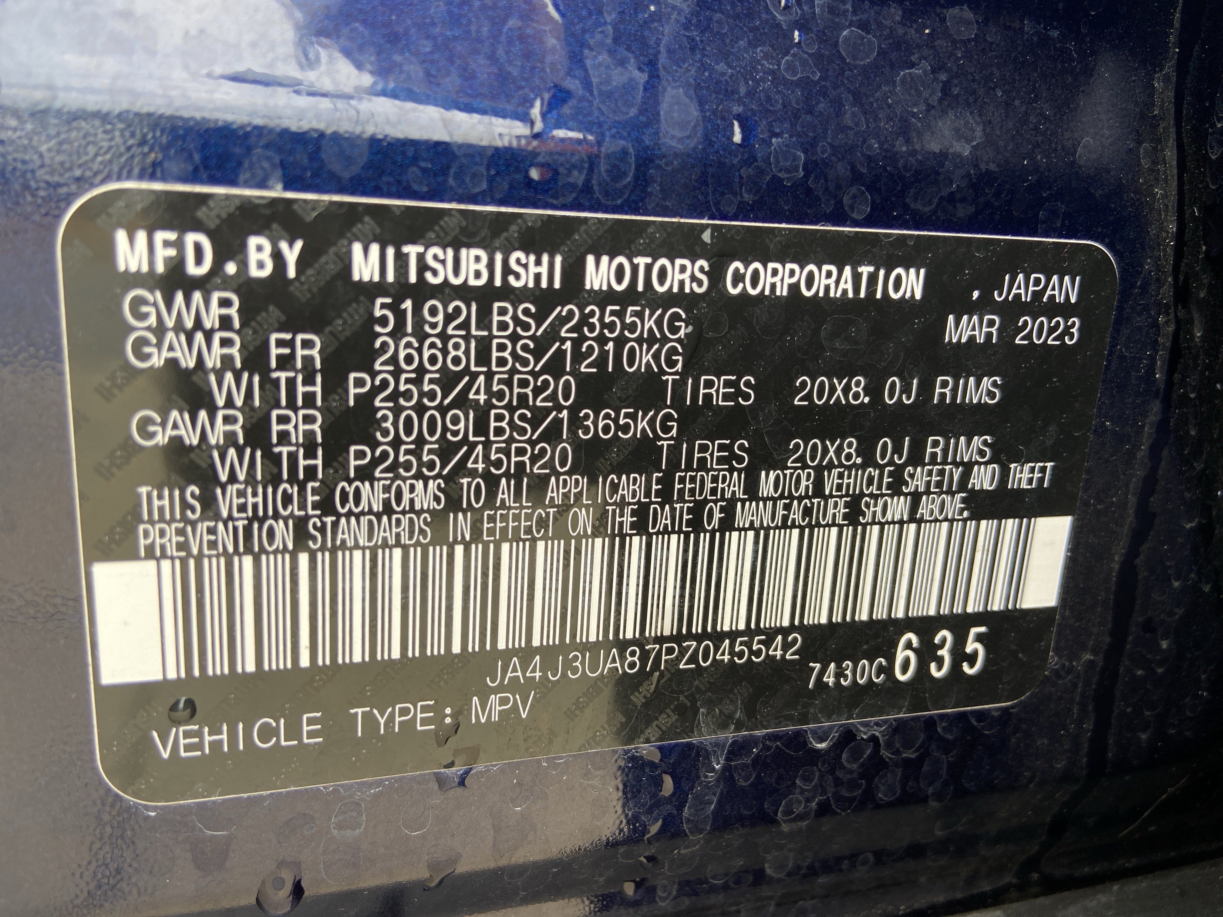 Used 2023 Cosmic Blue Metallic Mitsubishi SE image 35