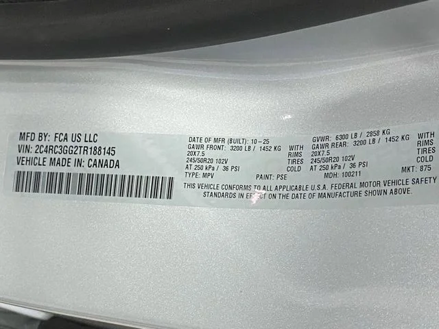 New 2026 Silver Mist Clear-Coat Exterior Paint Chrysler Limited image 44