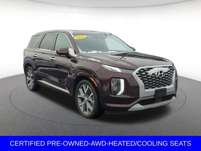 Certified Used 2021 Red Hyundai Limited image 1