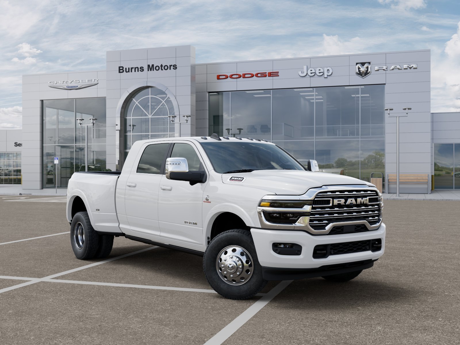 New 2026 Bright White Clear-Coat Exterior Paint RAM Longhorn Dually image 31
