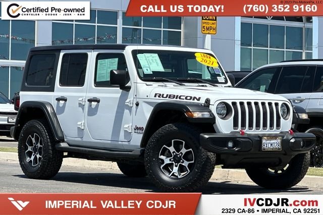Certified Used 2021 White Jeep Unlimited Rubicon image 1