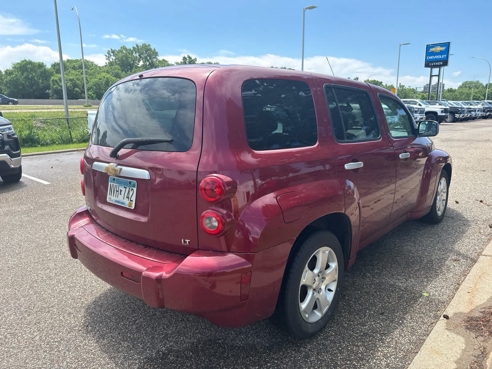 Used 2007 Sport Red Metallic Chevrolet LT image 3