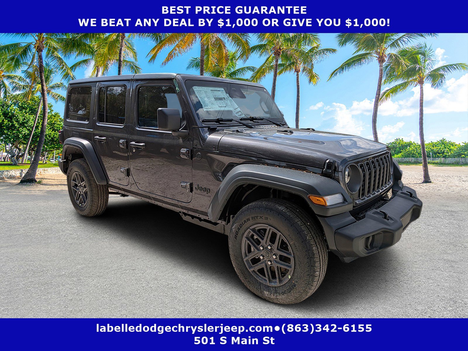 New 2026 Granite Crystal Metallic Clear-Coat Exterior Paint Jeep Sport S image 1