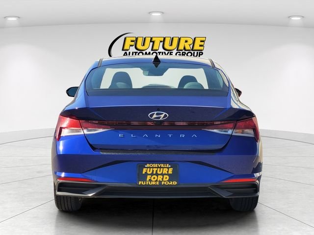 Certified Used 2021 Blue Hyundai SEL image 8
