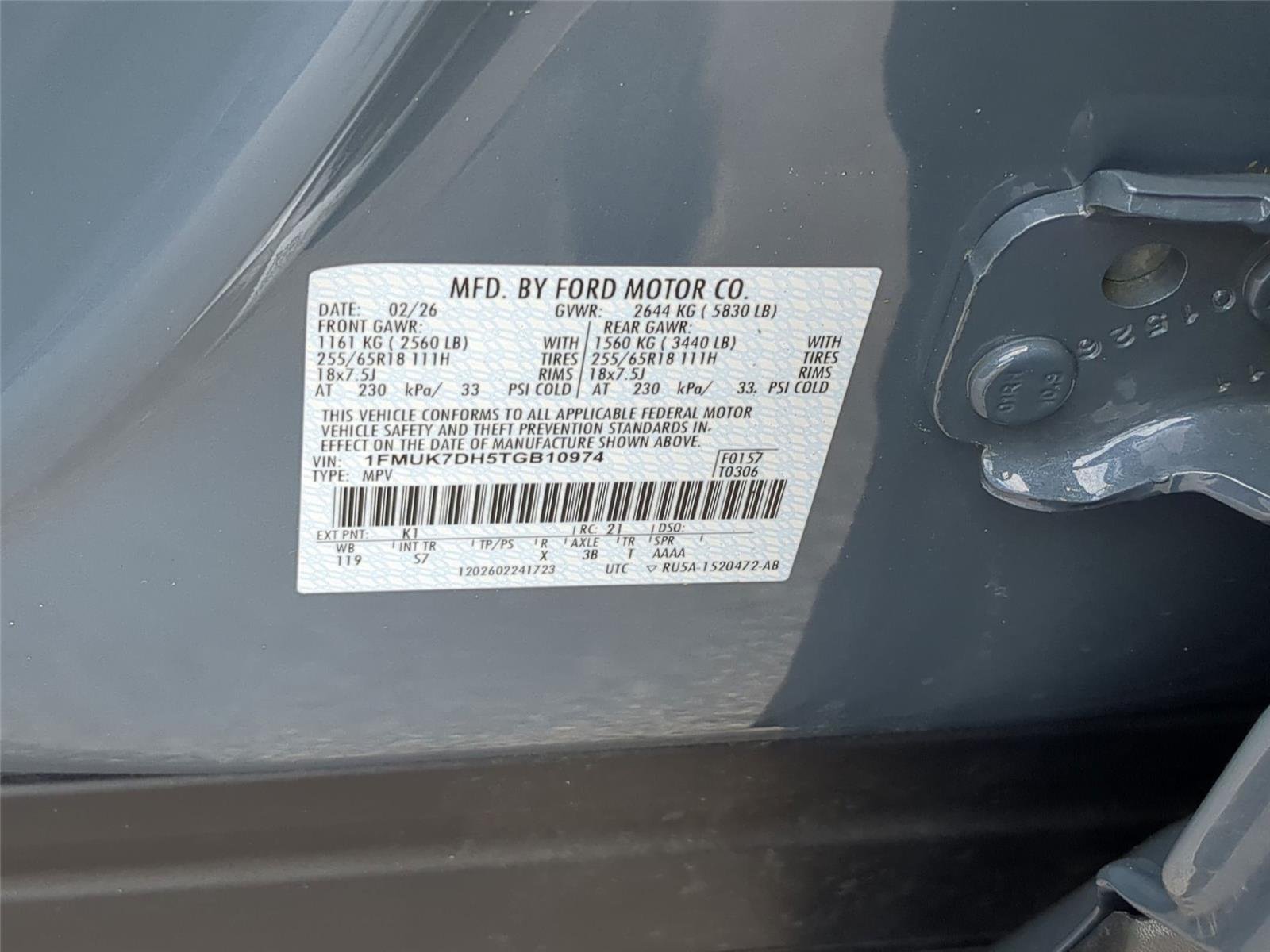 New 2026 Vapor Blue Metallic FORD Active image 40
