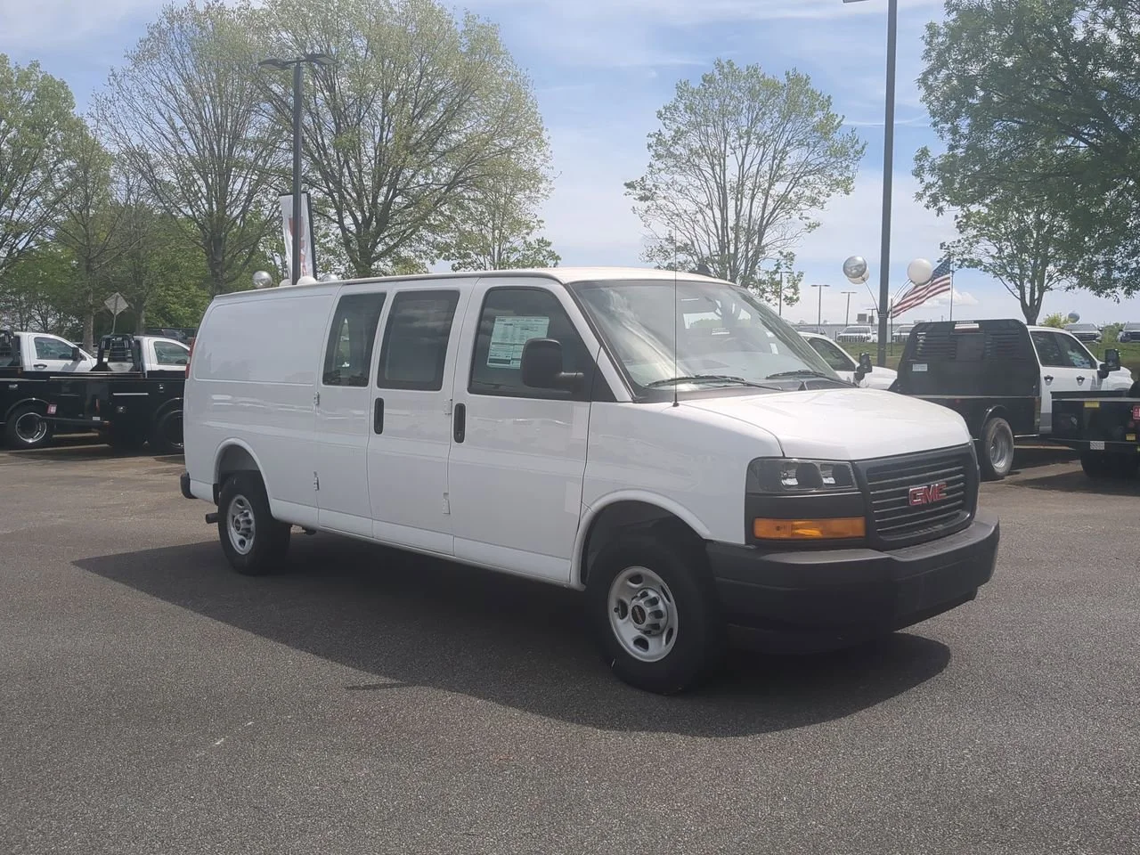 New 2025 Summit White GMC Work Van image 2