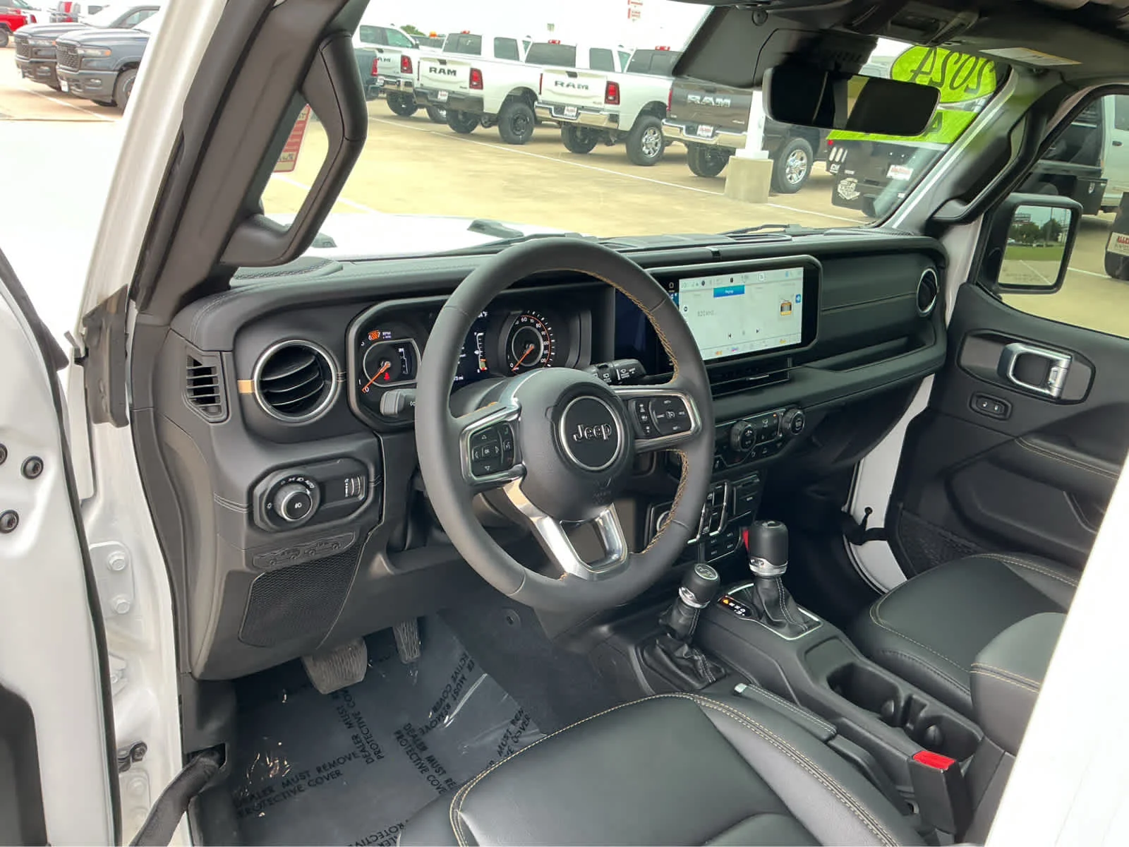 Used 2024 Bright White Clearcoat Jeep Sahara image 13