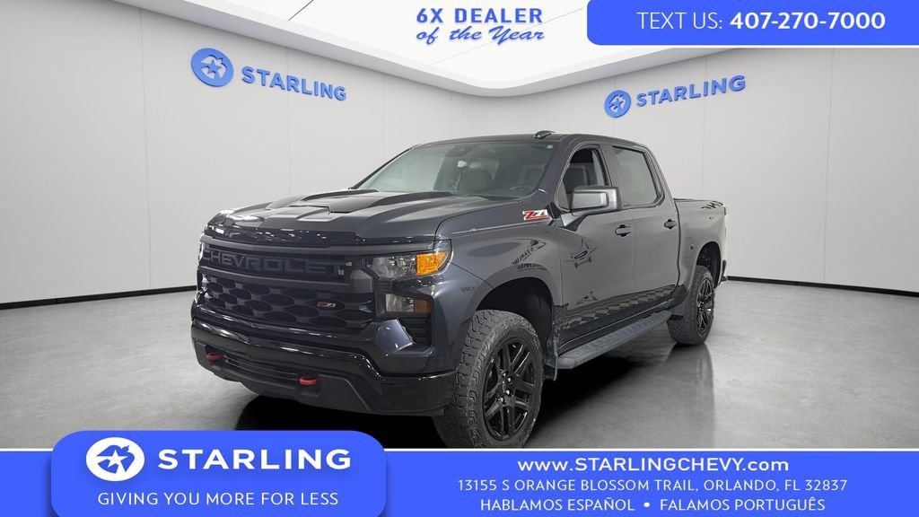 Certified Used 2023 Dark Ash Metallic Chevrolet Custom Trail Boss image 1