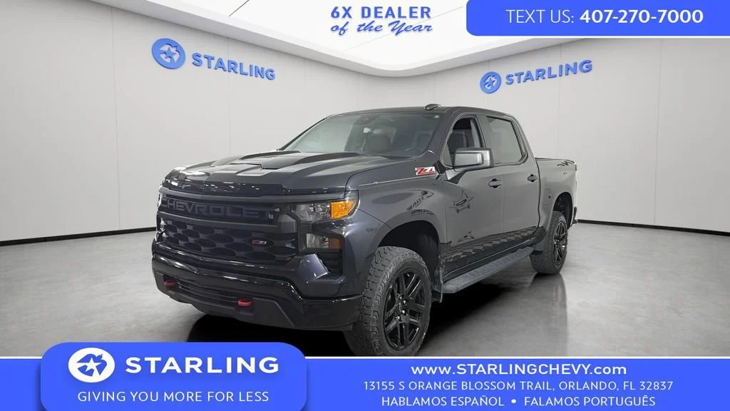 Used 2023 Dark Ash Metallic Chevrolet Custom Trail Boss image 1