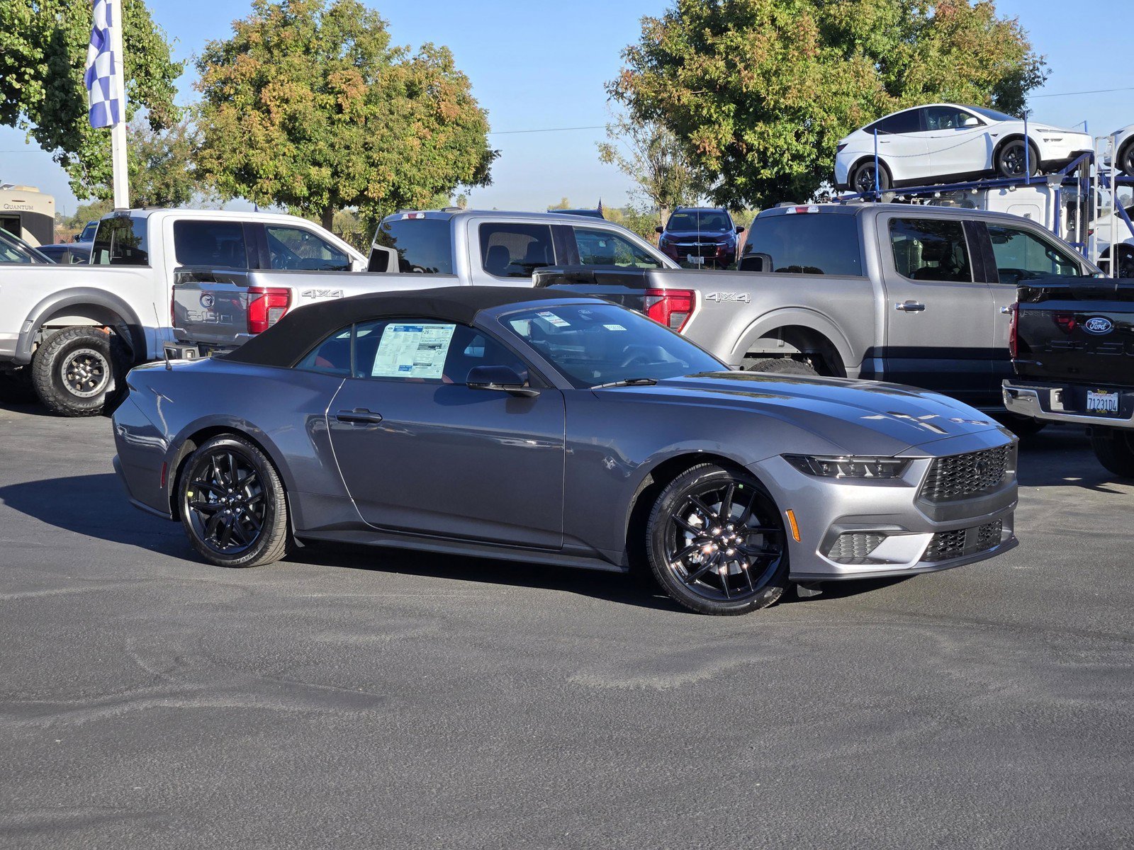 New 2026 Carbonized Gray Metallic Ford EcoBoost® Premium Convertible image 1