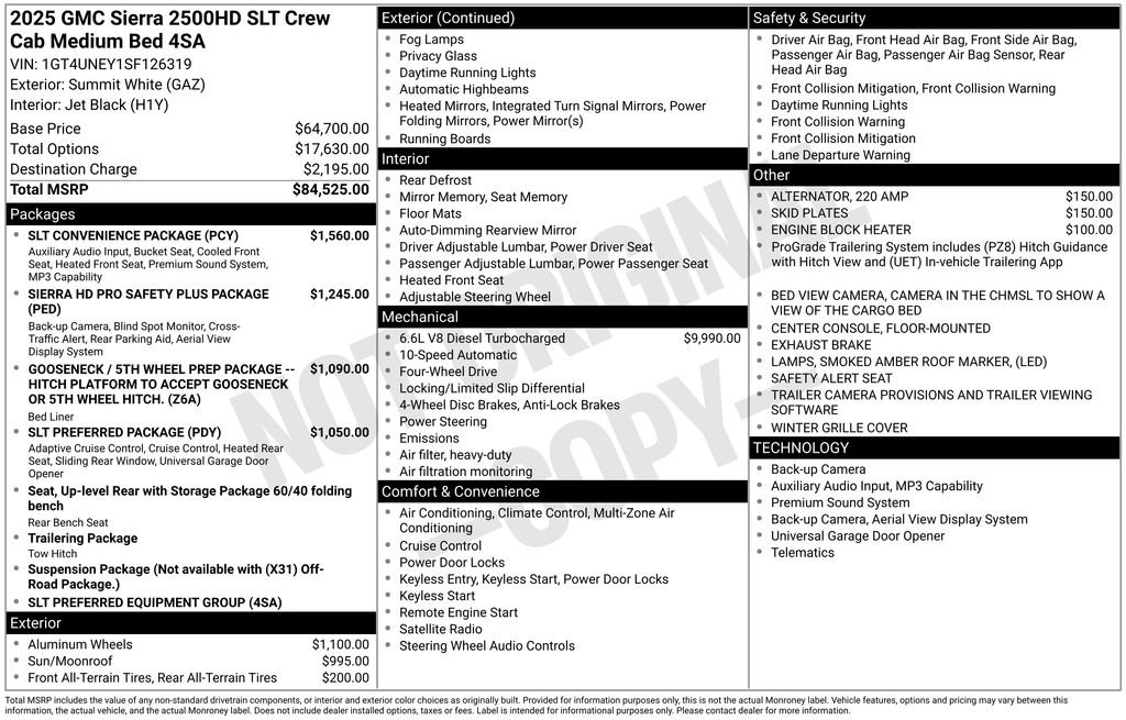 Used 2025 White GMC SLT image 22