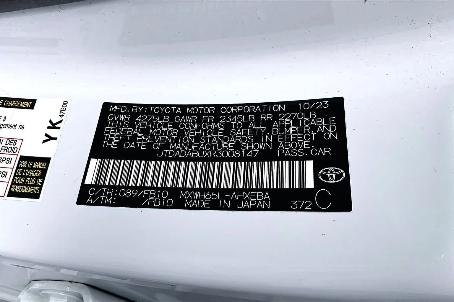 Used 2024 Wind Chill Pearl Toyota LE image 33