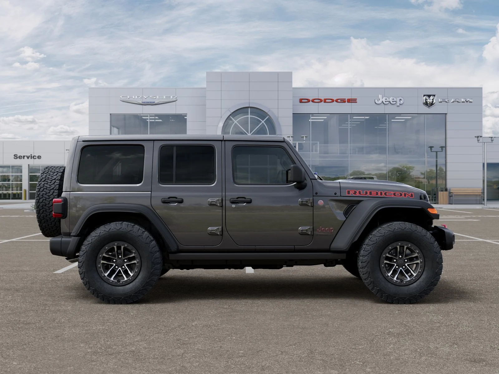 New 2026 Granite Crystal Metallic Clear-Coat Exterior Paint Jeep Rubicon image 48
