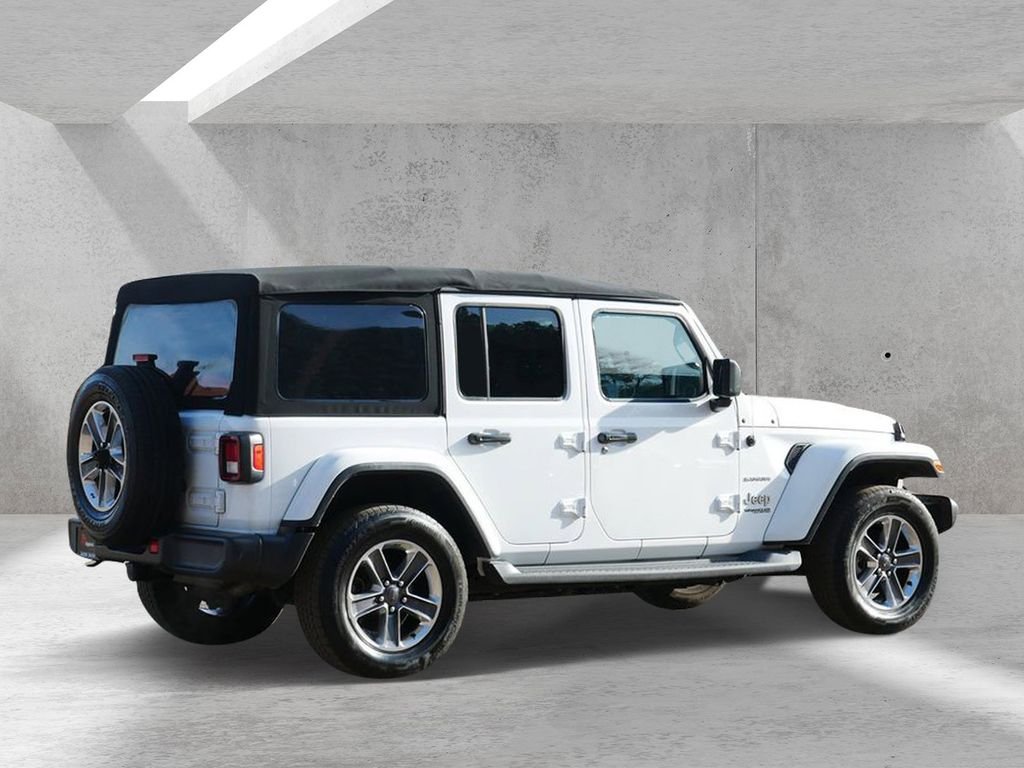 Certified Used 2018 White Jeep Unlimited Sahara image 3