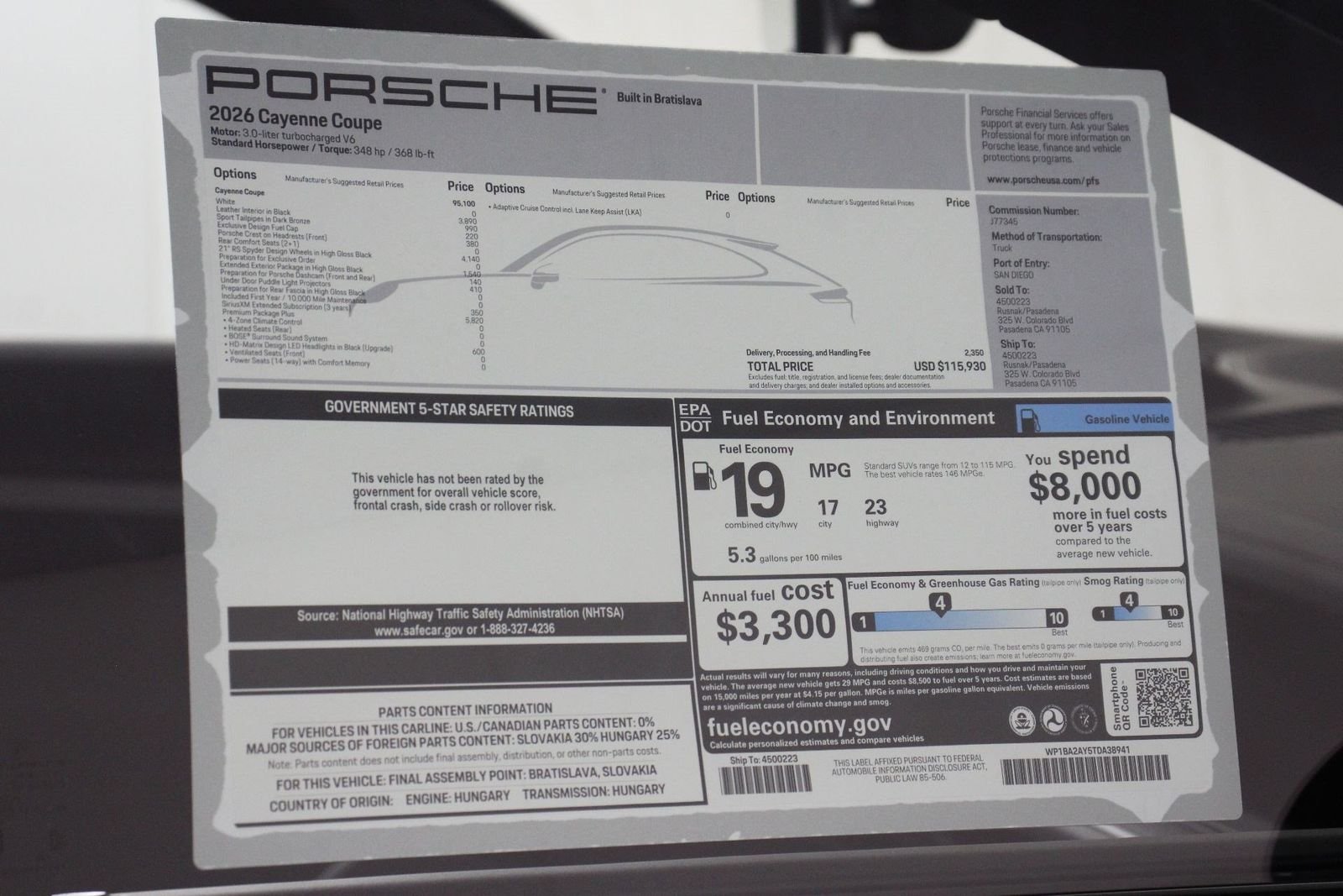 New 2026 White Porsche  image 25