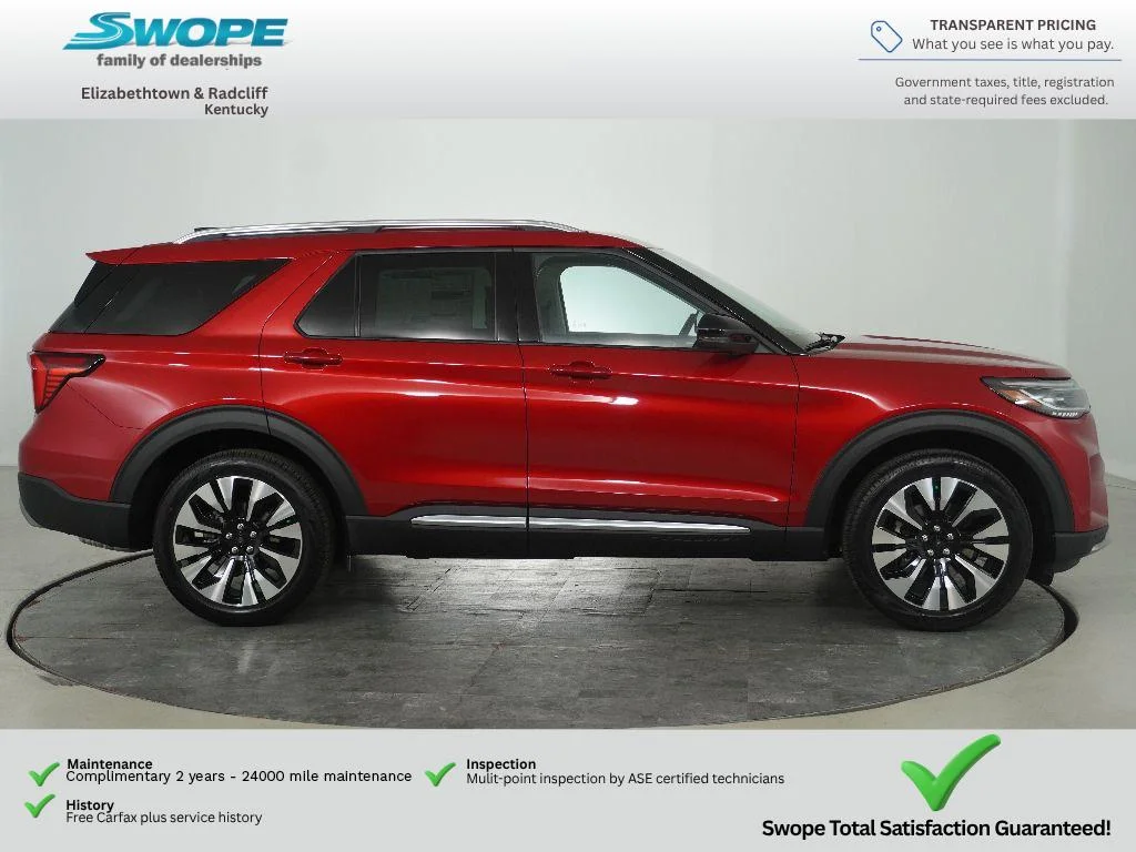 New 2026 Rapid Red Metallic Tinted Clearcoat Ford Platinum™ image 3