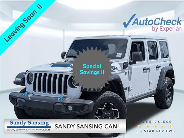 Used 2023 White Jeep Rubicon 4xe image 1
