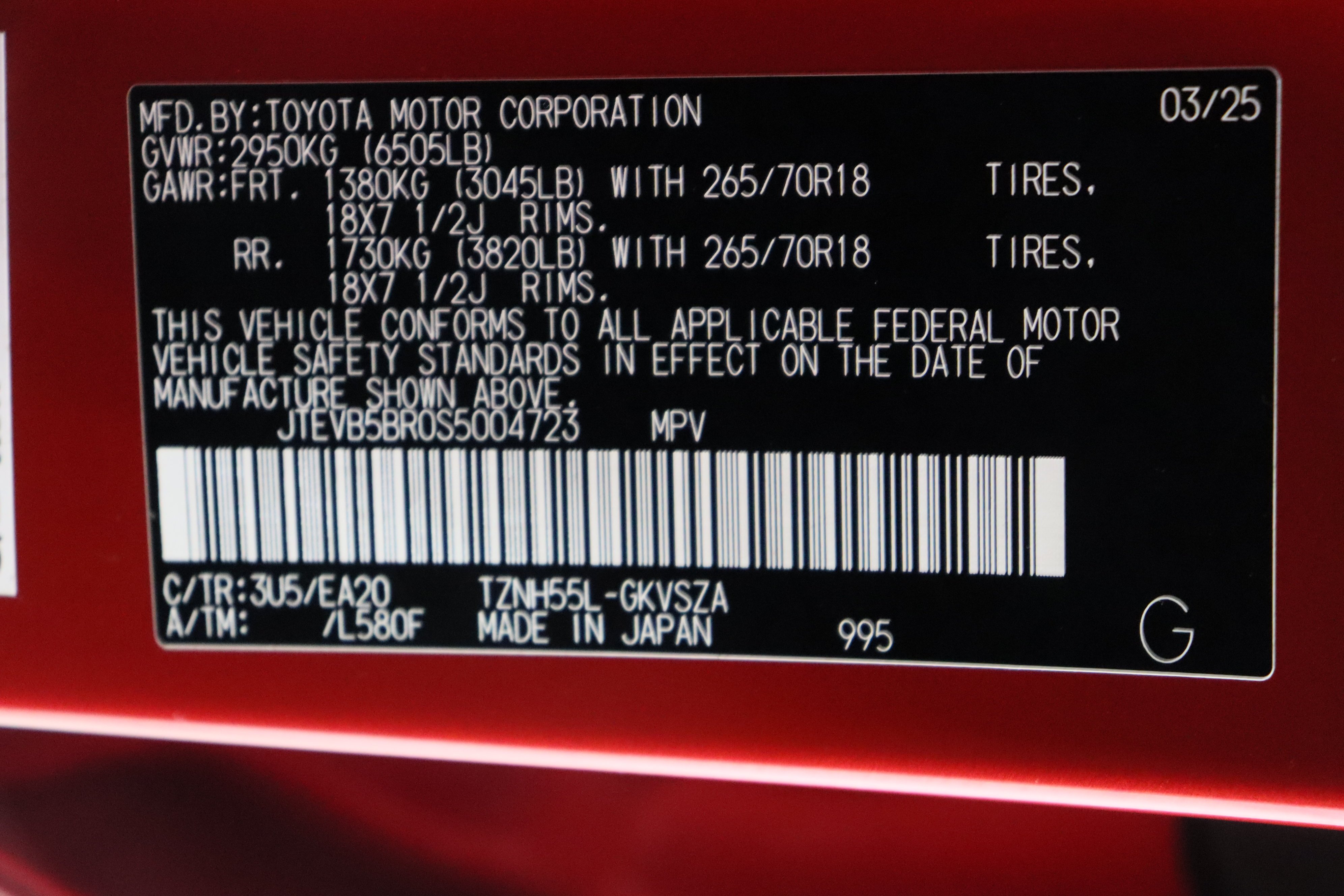 Certified Used 2025 Supersonic Red Toyota Hybrid TRD Off Road Premium 2.4T image 44