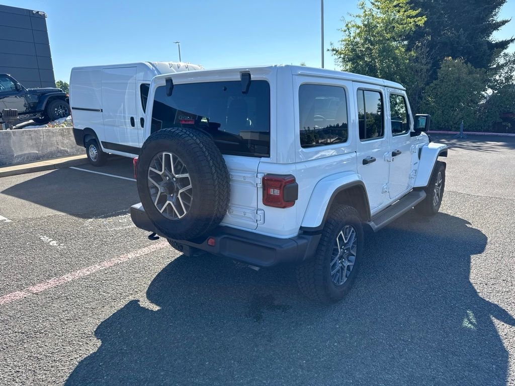 Used 2024 Bright White Clearcoat Jeep Sahara image 10