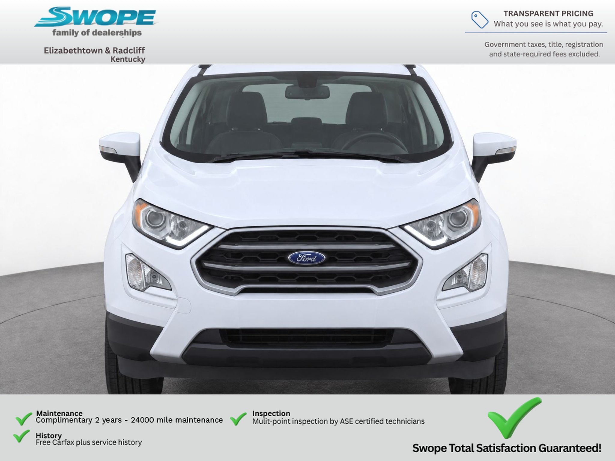 Used 2018 Diamond White Ford SE image 2