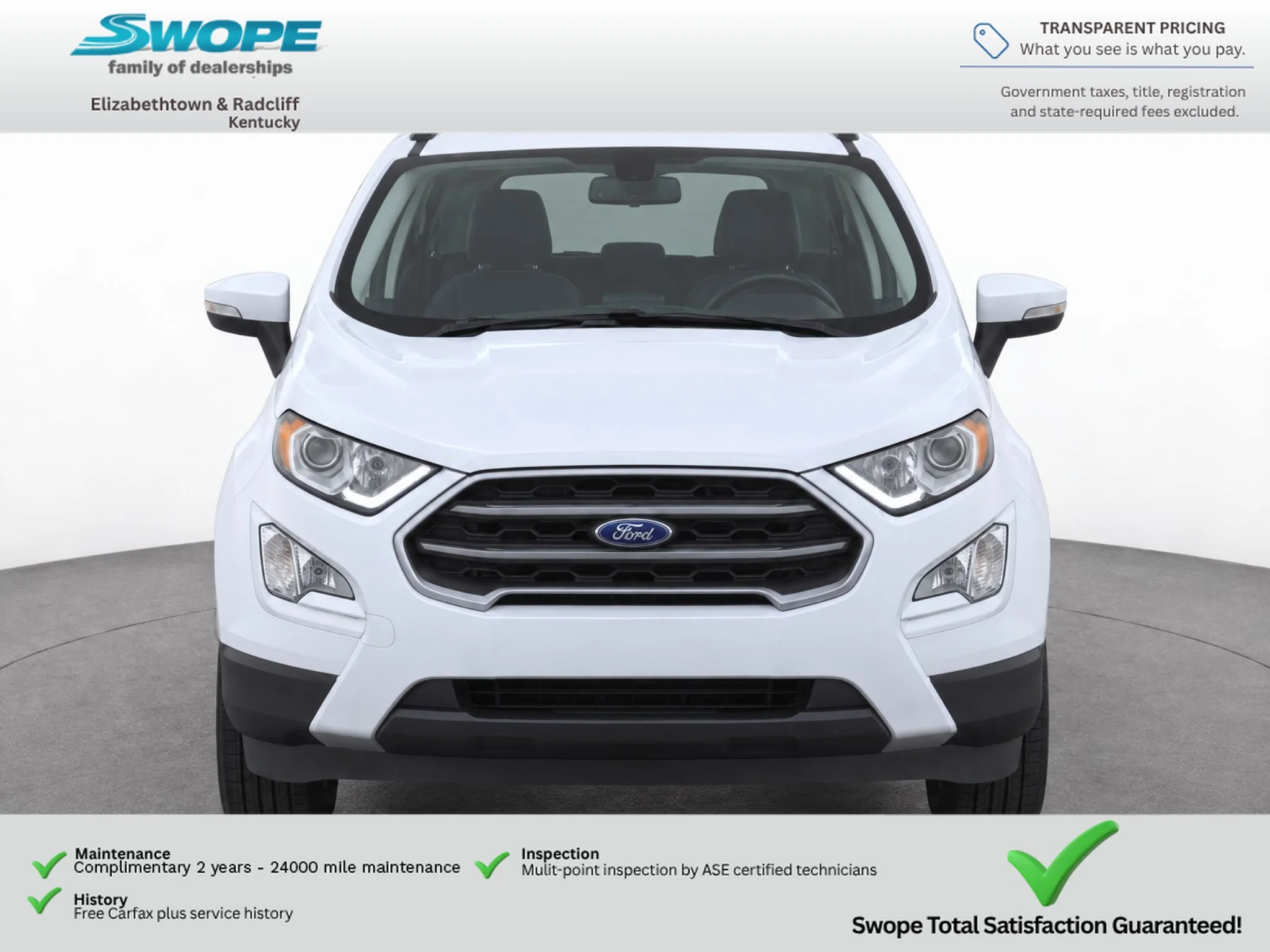 Used 2018 Diamond White Ford SE image 2