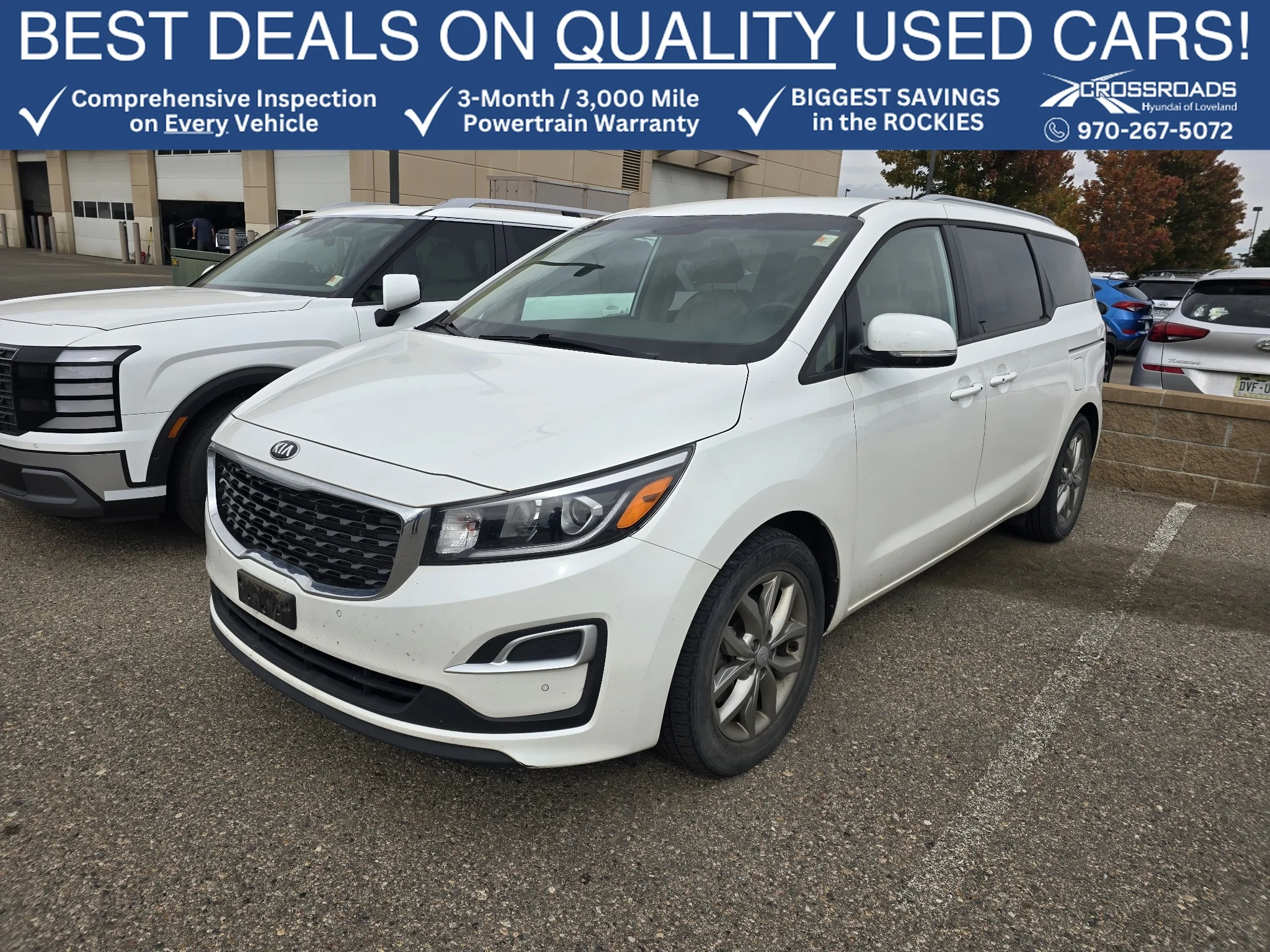Used 2020 Snow White Pearl Kia EX image 1
