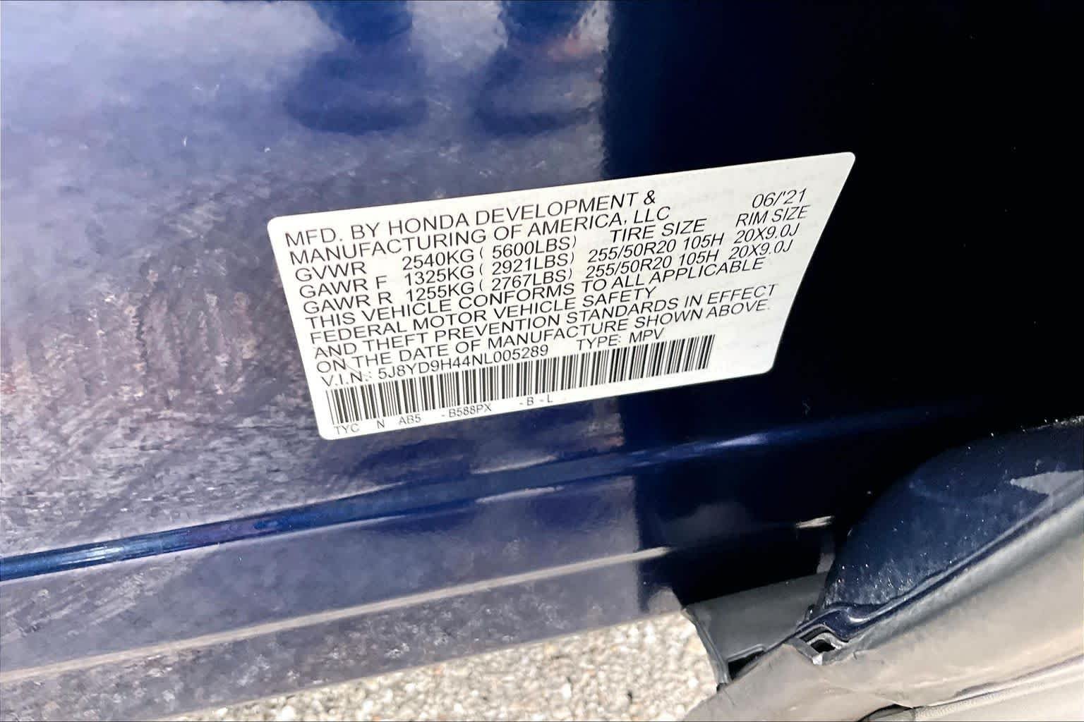 Used 2022 Fathom Blue Pearl Acura w/Technology Package image 35