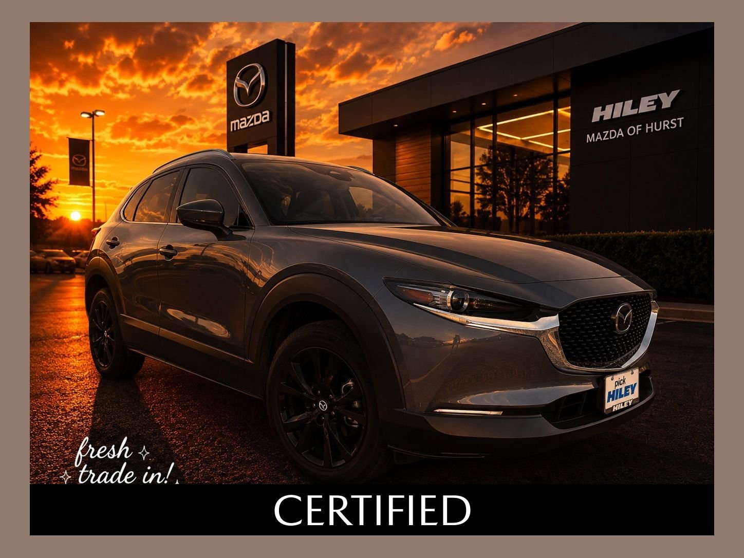 Certified Used 2025 Gray Metallic Mazda 2.5 S Carbon Edition image 1