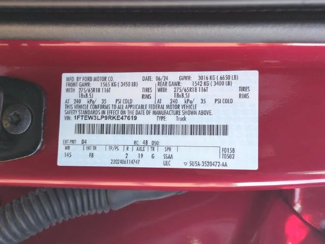 Used 2024 Red Ford XLT image 36
