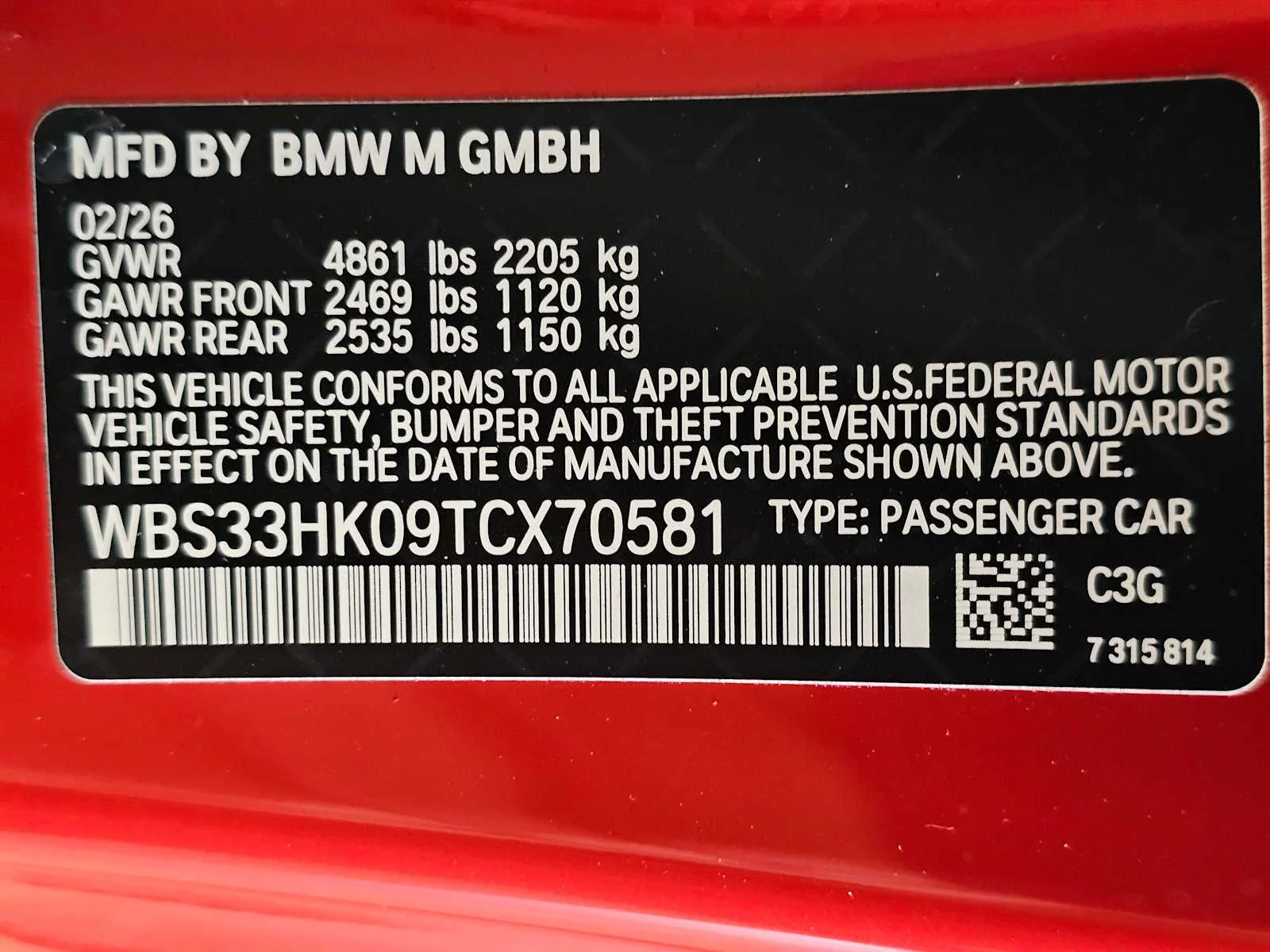 New 2026 Toronto Red Metallic BMW Competition xDrive image 37