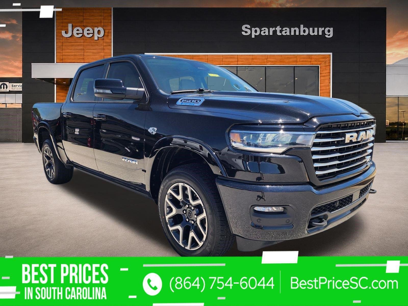 New 2026 Diamond Black Crystal Pearl-Coat Exterior Paint RAM Laramie image 1