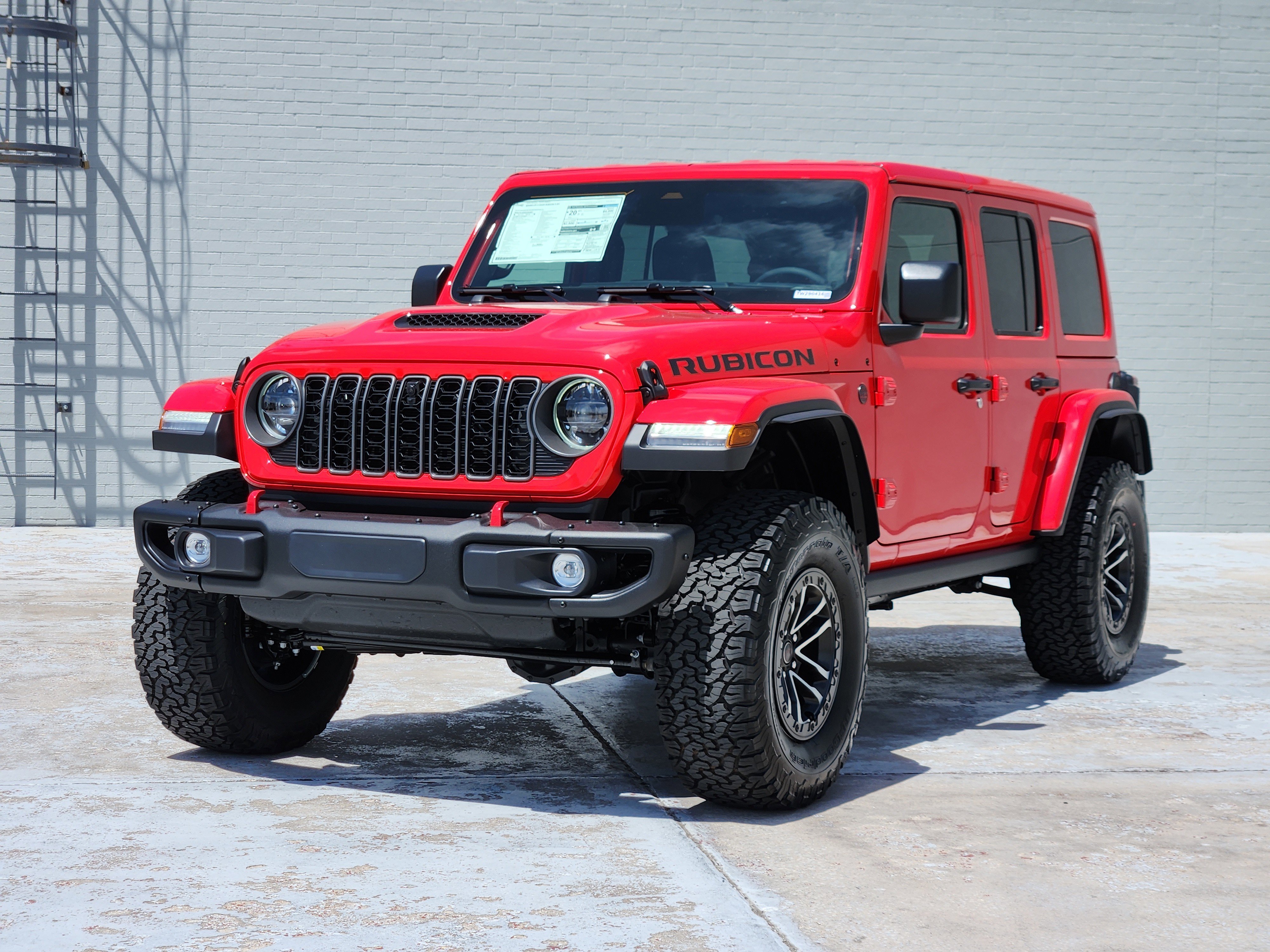 New 2026 Firecracker Red Clear-Coat Exterior Paint Jeep Rubicon X image 2