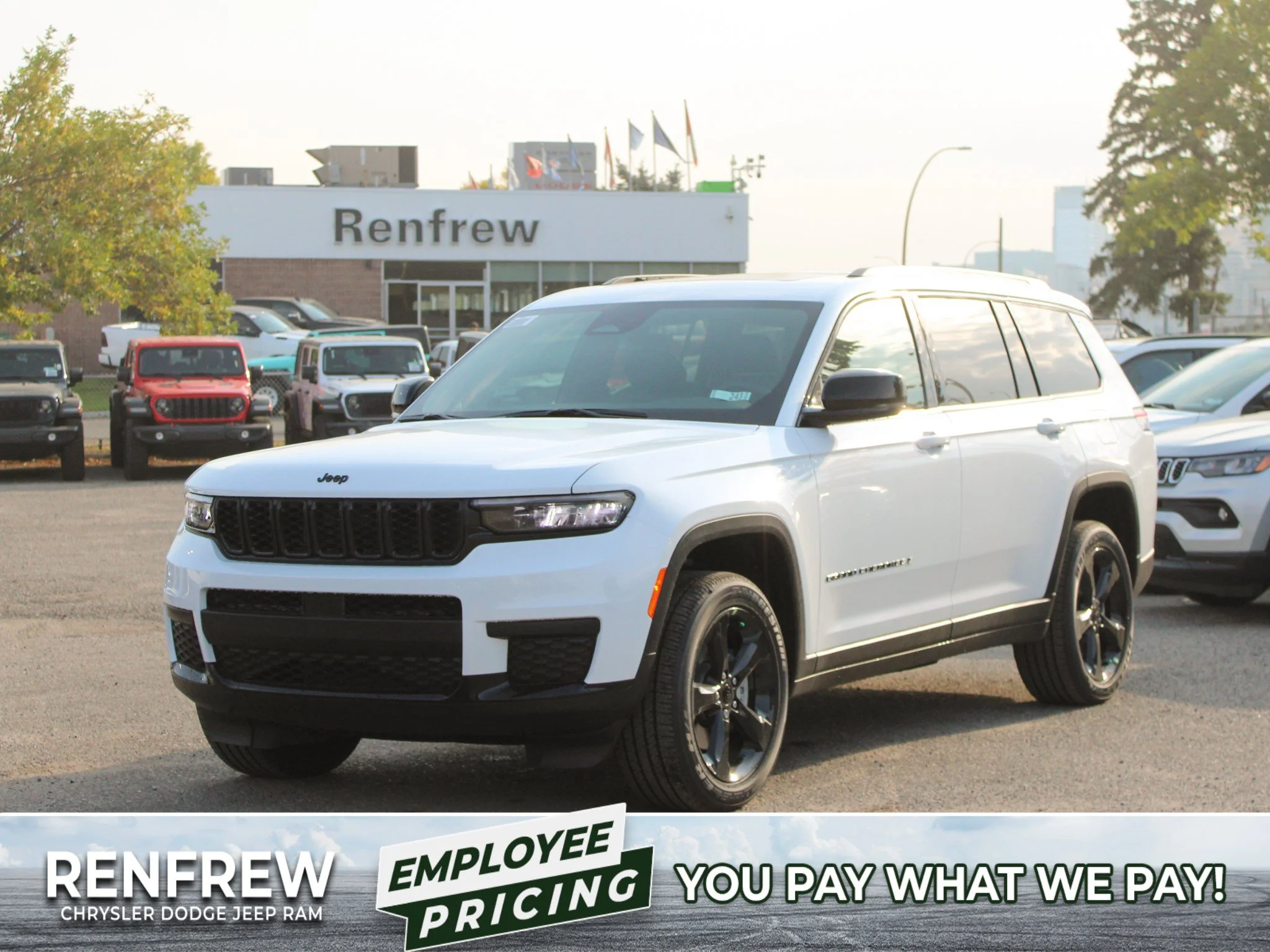 New 2025 White Jeep Altitude* 4x4, Sunroof, Heated Leather, Remote Start image 1