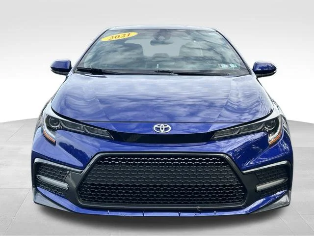 Used 2021 Blue Toyota SE image 8