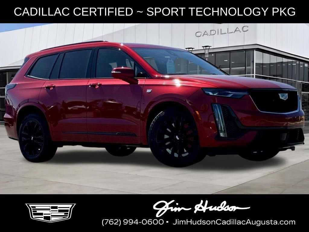 Radiant Red Tintcoat 2024 Cadillac XT6 Sport AWD SUV / Crossover Four-Wheel Drive 9-Speed Automatic