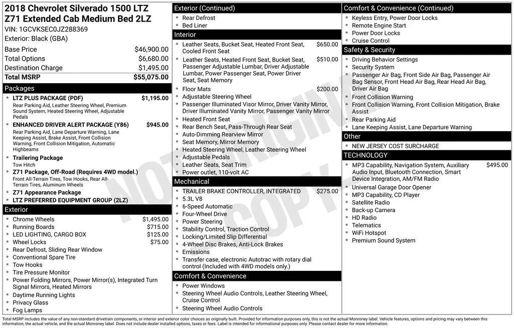 Used 2018 Black Chevrolet LTZ image 2
